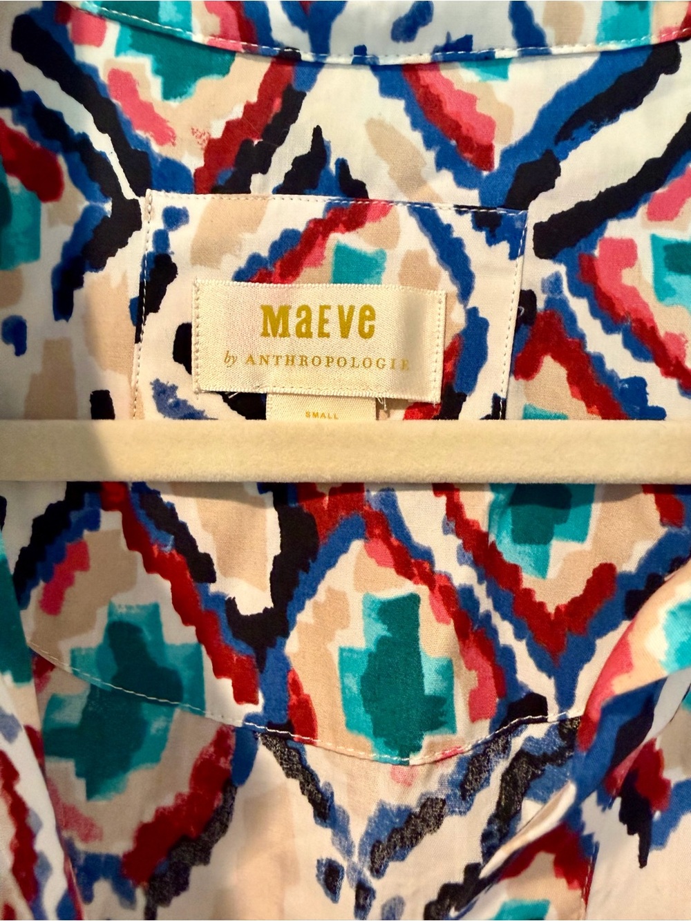 Maeve by Anthropologie dress - Turquoise, Red, Navy
